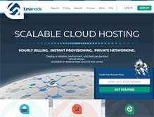 Tablet Screenshot of lunanode.com